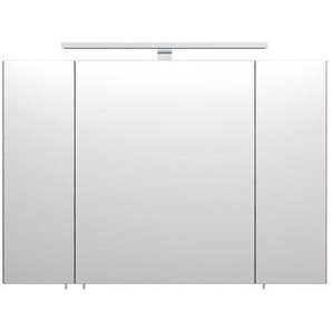 Bad Spiegelschrank in Eiche hell LED Lampe