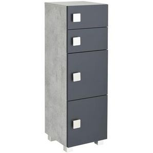 Unterschrank - grau - Materialmix - 33 cm - 101 cm - 34,2 cm | Möbel Kraft