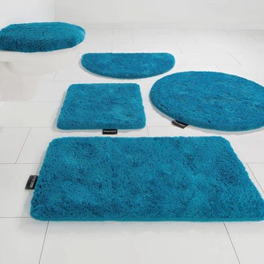 Badematte BRUNO BANANI Lana Badematten Gr. rechteckig (80 cm x 150 cm), 1 St., Polyacryl, blau (mosaic blue) Einfarbige Badematten Badteppich, Badematten, unifarben, auch als 3 teiliges Set & rund