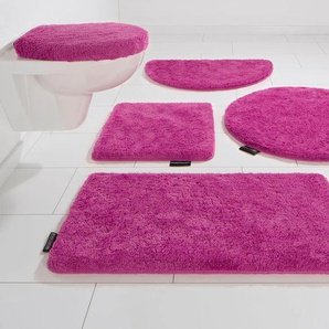 Badematte BRUNO BANANI Lana Badematten Gr. rechteckig (90 cm x 160 cm), 1 St., Polyacryl, pink Einfarbige Badematten Badteppich, Badematten, unifarben, auch als 3 teiliges Set & rund