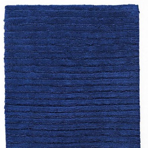 TOM TAILOR HOME Badematte Cn Stripes, Höhe 20 mm, rutschhemmend beschichtet, fußbodenheizungsgeeignet, strapazierfähig, Baumwolle, quadratisch, Uni Farben, gestreift, reine Baumwolle, Hoch-Tief Effekt