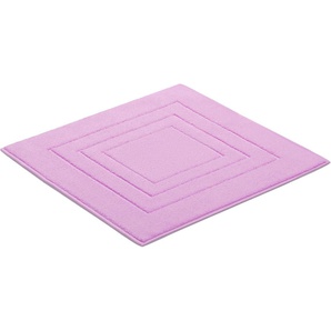 Vossen Badematte Feeling, Höhe 10 mm, beidseitig nutzbar, fußbodenheizungsgeeignet, Baumwolle, rechteckig, Badteppich, Uni-Farben, mit Bordüre, Hoch-Tief Effekt, reine Baumwolle