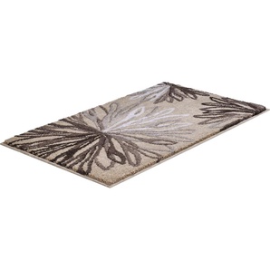 Badematte GRUND Art Badematten Gr. rechteckig (70 cm x 120 cm), 1 St., Polyacryl, grau (taupe, beige) Gemusterte Badematten florales Muster, elegante Badematte