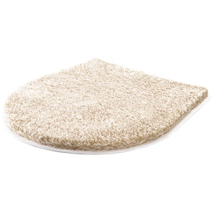 Badematte GRUND Melange Badematten Gr. WC-Deckelbezug (47 cm x 50 cm), 1 St., Polyacryl, beige (champagner) Gemusterte Badematten besonders dichter Flor