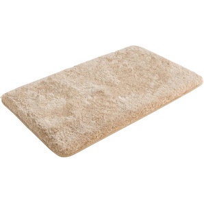 Badematte GRUND Melos Badematten Gr. rechteckig (80 cm x 150 cm), 1 St., Kunstfaser, beige (sand) Einfarbige Badematten melierte Optik