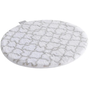 Badematte GUIDO MARIA KRETSCHMER HOME&LIVING Birdal Badematten Gr. rund (Ø 75 cm), 1 St., Kunstfaser, beige (creme) Gemusterte Badematten Badteppich, auch als 3 tlg. Set erhältlich