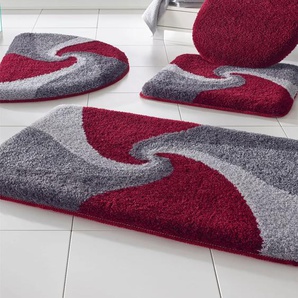 Badematte HAGEMANN Gr. 2, grau (grau, gemustert), rechteckig (70cm x 120cm,, Badematten, Topseller