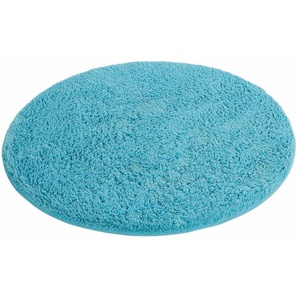 Badematte HOME AFFAIRE Maren Badematten Gr. rund (Ø 75 cm), 1 St., Baumwolle (Bio-Baumwolle), blau (türkis) Einfarbige Badematten Bio-Baumwolle, Badteppich, auch als 3 teiliges Set