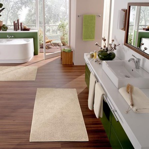 Badematte KLEINE WOLKE Chrissy Badematten Gr. rechteckig (65 cm x 115 cm), 1 St., Baumwolle, beige (natur) Einfarbige Badematten Badteppich, Uni Farben