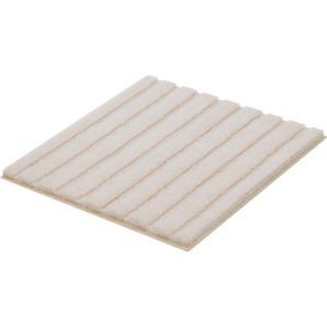 Badematte KLEINE WOLKE Cord Badematten Gr. quadratisch (60 cm x 60 cm), 1 St., Polyacryl, beige (sandbeige) Einfarbige Badematten Badteppich, Streifen Design