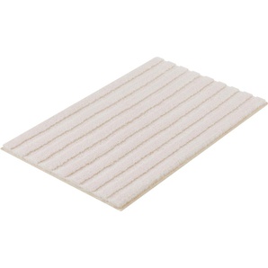 Badematte KLEINE WOLKE Cord Badematten Gr. rechteckig (60 cm x 100 cm), 1 St., Polyacryl, beige (sandbeige) Einfarbige Badematten Badteppich, Streifen Design