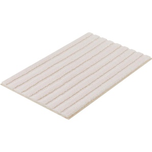 Badematte KLEINE WOLKE Cord Badematten Gr. rechteckig (70 cm x 120 cm), 1 St., Polyacryl, beige (sandbeige) Einfarbige Badematten Badteppich, Streifen Design