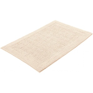 Badematte KLEINE WOLKE Net Badematten Gr. rechteckig (70 cm x 120 cm), 1 St., Baumwolle, beige (natur) Einfarbige Badematten Badteppich, Uni Farben, rutschhhemmend