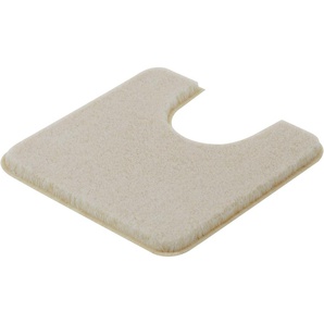 Badematte KLEINE WOLKE RELAX Badematten Gr. quadratisch (55 cm x 55 cm) mit Ausschnitt, 1 St., Polyacryl, beige (sandbeige) Einfarbige Badematten Badteppich, Uni Farben, rechteckig & rund erhältlich