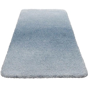 Wecon home Basics Badematte Luuk WB-2705, Höhe 25 mm, rutschhemmend beschichtet, fußbodenheizungsgeeignet, schnell trocknend, Polyester, trendiger Farbverlauf, waschbar, weicher Badezimmerteppich