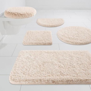 Kleine Wolke Badematte Mellow, Höhe 40 mm, rutschhemmend beschichtet, fußbodenheizungsgeeignet, schnell trocknend, Polyester, rechteckig, Badteppich, Uni-Farben, weich, rechteckig & rund erhältlich