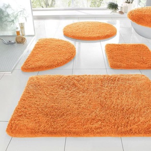 my home Badematte Merida, Badvorleger, Badezimmer Teppich, Höhe 32 mm, rutschhemmend beschichtet, fußbodenheizungsgeeignet, schnell trocknend, strapazierfähig, Kunstfaser, rechteckig, Badteppich, Uni Farben, rechteckig, rund & als 2-tlg. Set erhältlich