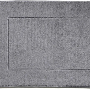 Badematte MÖVE Essentail/Superwuschel Badematten Gr. rechteckig (60 cm x 100 cm), 1 St., Baumwolle, grau (stone) Einfarbige Badematten