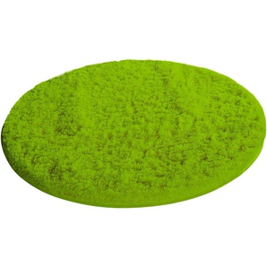 Badematte MÖVE Essentail/Superwuschel Badematten Gr. rund (Ø 80 cm), 1 St., Polyester, grün (peridot) Einfarbige Badematten Microfaser-Badematte, Badteppich, rechteckig, rund & als 3-tlg. Set