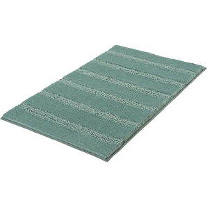 Badematte Monrovia Kleine Wolke, Höhe 23 mm, rutschhemmend beschichtet, fußbodenheizungsgeeignet, Kunstfaser, rechteckig, Badteppich, Uni Farben, gestreift, aus Mikrofaser, waschbar