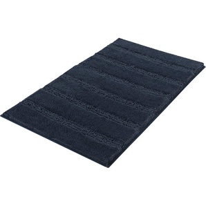 Badematte Monrovia Kleine Wolke, Höhe 23 mm, rutschhemmend beschichtet, fußbodenheizungsgeeignet, Kunstfaser, rechteckig, Badteppich, Uni Farben, gestreift, aus Mikrofaser, waschbar