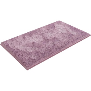 Badematte MY HOME Jos Badematten Gr. rechteckig (80 cm x 150 cm), 1 St., Polyester, lila (purple) Einfarbige Badematten in Pastell-Farben, Badteppich als 3 teiliges Set erhältlich