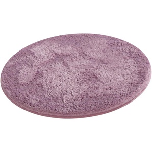 Badematte MY HOME Jos Badematten Gr. rund (Ø 75 cm), 1 St., Polyester, lila (purple) Einfarbige Badematten in Pastell-Farben, Badteppich als 3 teiliges Set erhältlich