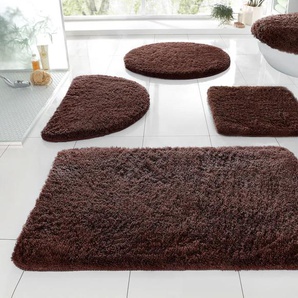 Badematte MY HOME Merida Badematten Gr. halbrund (50 cm x 80 cm), 1 St., Kunstfaser, braun Einfarbige Badematten Badteppich, Badematten, unifarben, auch als 2-tlg. Set erhältlich Bestseller