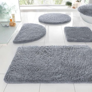 Badematte MY HOME Merida Badematten Gr. wellenförmig (50 cm x 90 cm), 1 St., Kunstfaser, silberfarben Einfarbige Badematten Badteppich, Badematten, unifarben, auch als 2-tlg. Set erhältlich Bestseller