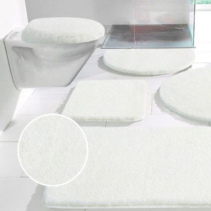Badematte MY HOME Merida, Badvorleger, Badezimmer Teppich Gr. 4, beige (natur), H:32mm, Kunstfaser, Badematten, Badteppich, Uni Farben, rechteckig, rund & als 2-tlg. Set erhältlich