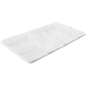 Badematte MY HOME Sanremo Badematten Gr. rechteckig (60 cm x 100 cm), 1 St., Polyester, weiß Einfarbige Badematten Badteppich, unifarben, rechteckig, rund & als 3-tlg. Set erhältlich