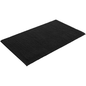 Badematte MY HOME Vanessa Badematten Gr. rechteckig (70 cm x 110 cm), 1 St., Polyester, schwarz Einfarbige Badematten Badteppich, weiche Haptik, unifarben