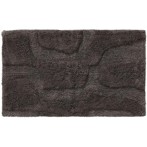 Badematte Nehir Grau 80x150 cm - Badteppich für Badezimmer -  Nest