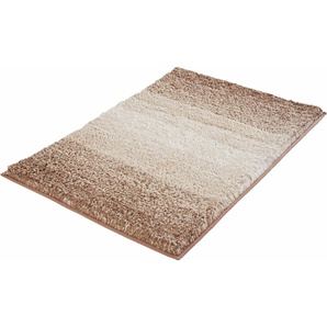 Kleine Wolke Badematte Oslo, Höhe 30 mm, rutschhemmend beschichtet, fußbodenheizungsgeeignet, Kunstfaser, quadratisch, Badteppich, Melange Effekt, waschbar