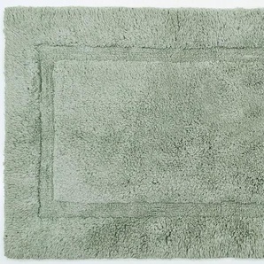Badematte OTTO PRODUCTS Leni Badematten Gr. rechteckig (90 cm x 160 cm), 1 St., Baumwolle, grün (salbei) Einfarbige Badematten