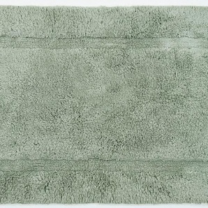 Badematte OTTO PRODUCTS Leni Badematten Gr. rechteckig (90 cm x 160 cm), 1 St., Baumwolle, grün (salbei) Einfarbige Badematten Hoch-Tief-Effekt, mit Bordüre, auch als 3 teiliges Set erhältlich