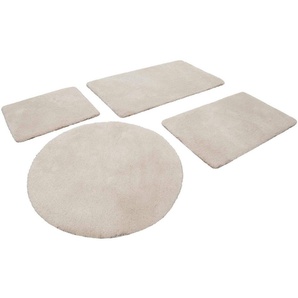 Badematte Porto Azzurro Homie Living, Höhe 30 mm, rutschhemmend beschichtet, fußbodenheizungsgeeignet, schnell trocknend, Polyester, rechteckig, Badteppich, uni, rechteckig & rund, waschbar, Badezimmerteppich