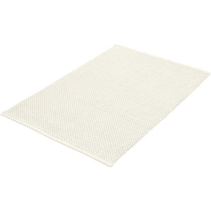 Kleine Wolke Badematte Punto, Höhe 5 mm, rutschhemmend beschichtet, fußbodenheizungsgeeignet, Baumwolle, rechteckig, Badteppich, Uni Farben, Oberfläche reine Baumwolle