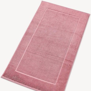 Christy Badematte Supreme, Höhe 7 mm, fußbodenheizungsgeeignet, Baumwolle, rechteckig, Badematte, Premium Badematte in Luxusqualität 1000g/m², 50 x 90, 2er Set
