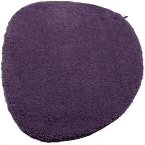 Badematte TOM TAILOR HOME Cozy Bath UNI Badematten Gr. oval (60 cm x 100 cm), 1 St., Polyester, lila (dunkellila) Einfarbige Badematten Badteppich, Uni Farben, rechteckig, rund und oval erhältlich