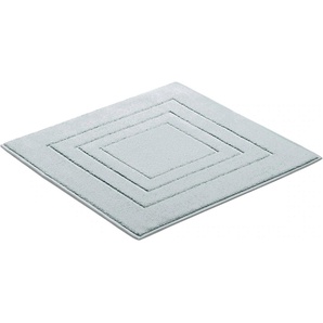 Badematte VOSSEN Feeling Badematten Gr. rechteckig (60 cm x 100 cm), 1 St., Baumwolle, beige (shell) Einfarbige Badematten Badteppich, Uni-Farben, mit Bordüre, Hoch-Tief Effekt, reine Baumwolle