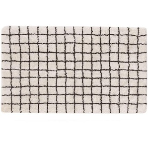 Badematte Wavu Weiß 50x80 cm - Badteppich für Badezimmer -  Nest