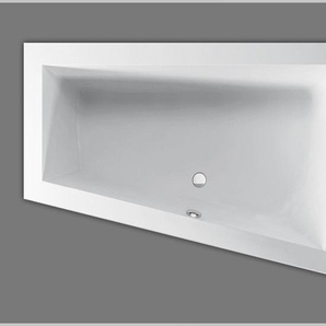 Badewanne Acryl Trapez Raumsparwanne links weiß 160x100cmx48cm, ABHPA574