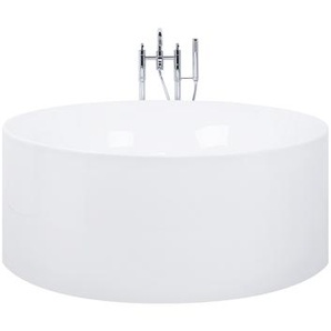 Badewanne Weiß ⌀ 140 cm Acryl Freistehend Rund Modern