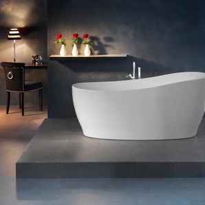 Badewanne OTTOFOND Relax Badewannen weiß Badewannen mit verchromte Ablaufgarnitur Klick-Klack