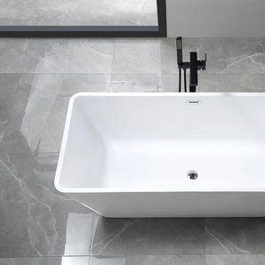 Badewanne WELLTIME Sagres Badewannen Gr. freistehend, weiß Badewannen freistehend, aus hochwertigem Sanitäracryl, mit Pop Up Ventil