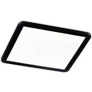 Badezimmer-Deckenleuchte Camillus , Schwarz , Kunststoff , quadratisch,quadratisch , F , 40x3 cm , 4-fach schaltbar , Badezimmer