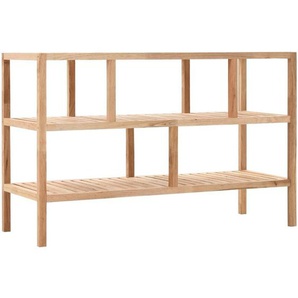 Badezimmer-Regal Walnussholz massiv 100x40x65 cm Vidaxl 989870