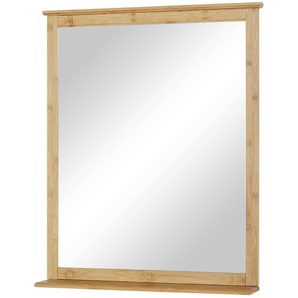 Spiegel  Kufstein | holzfarben | Bambus, Glas | 56 cm | 68 cm | 10 cm |
