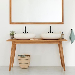 Badezimmermöbel aus massivem Teakholz 150 cm